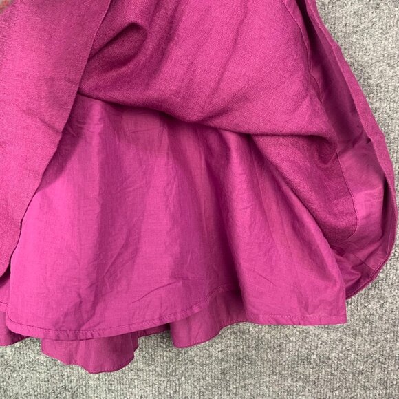 New $169 Banana Republic Kenza Linen Mini Dress in Berry Delicious Size 2 - Picture 12 of 15